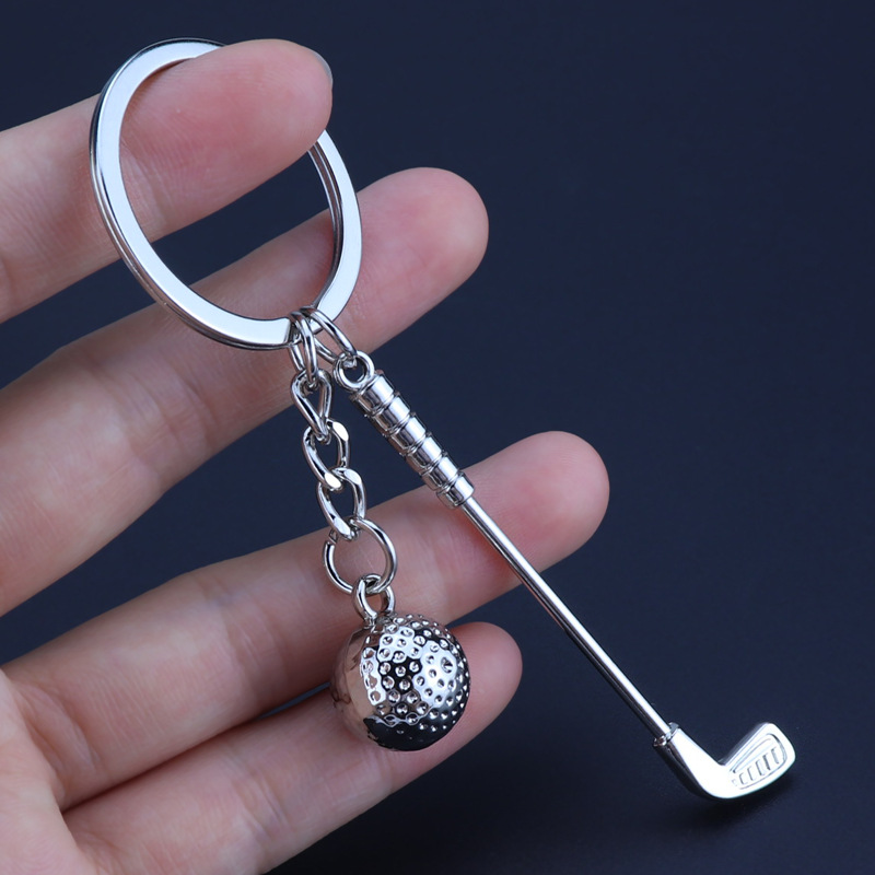 Table Tennis Is Played With A - Creative Golf Equipment Keychain Alloy Baseball