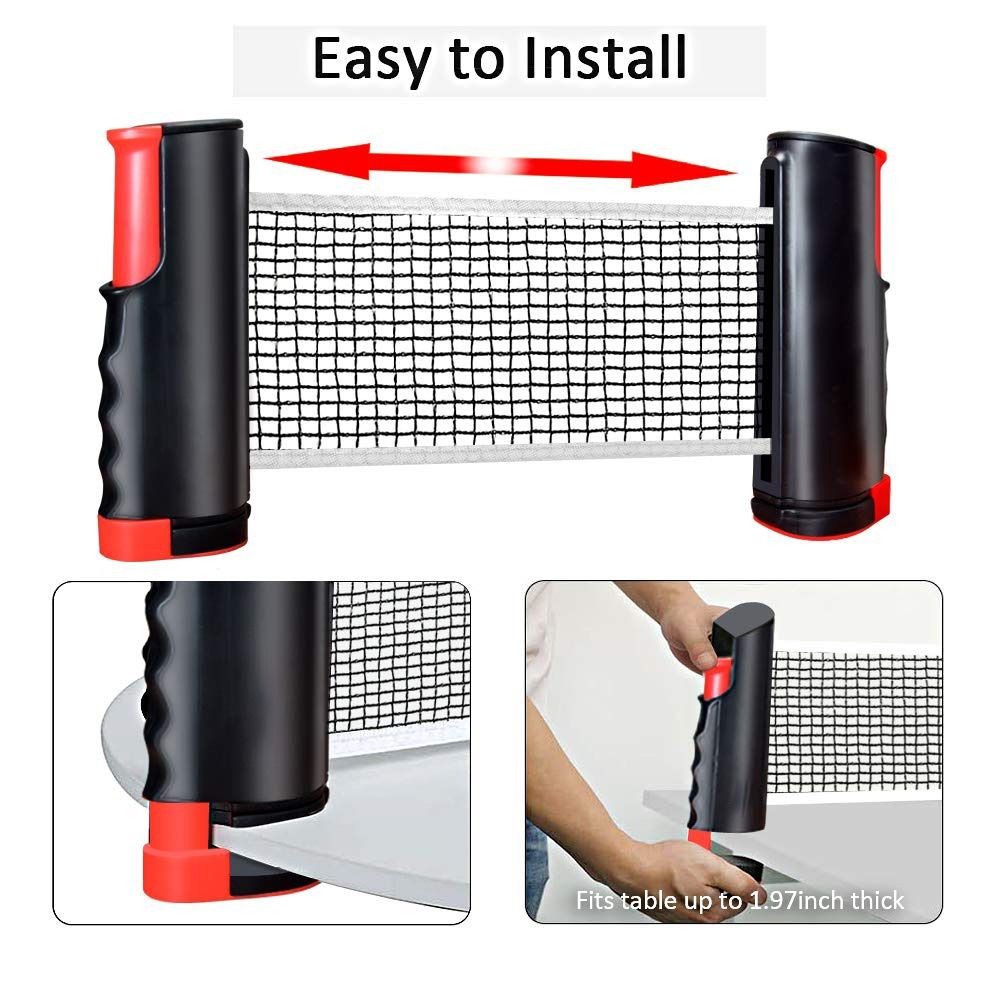 Retractable Net Ping Pong Net  - огляд і ціна Table Tennis Drawing