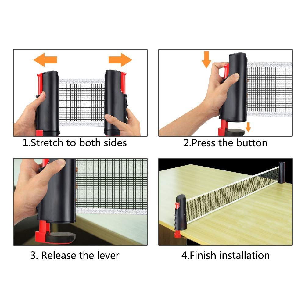 Retractable Net Ping Pong Net  - огляд і ціна Table Tennis Drawing