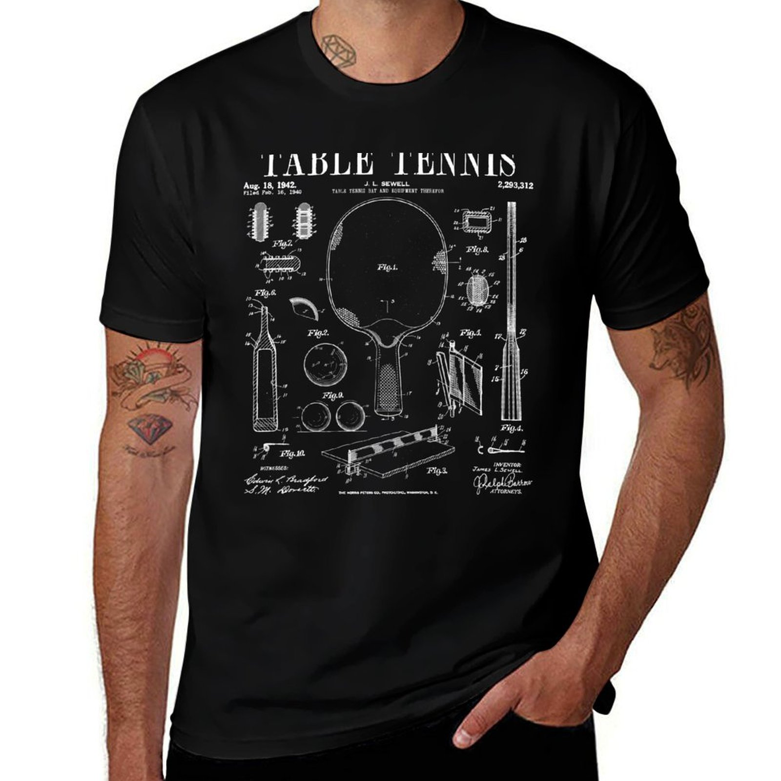 Table Tennis Ping Pong Old Vin - огляд і ціна Table Tennis Drawing