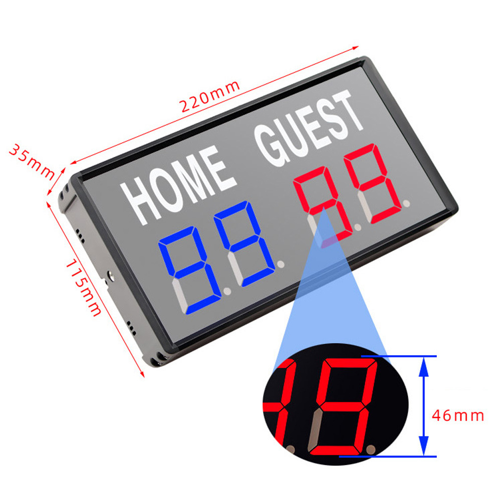 Portable 4 Digit LED Scoreboar - огляд і ціна Table Tennis Scoring