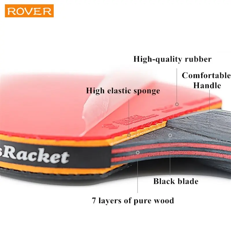 5/6 Star Table Tennis Racket 2 - огляд і ціна Table Tennis Kit Bag