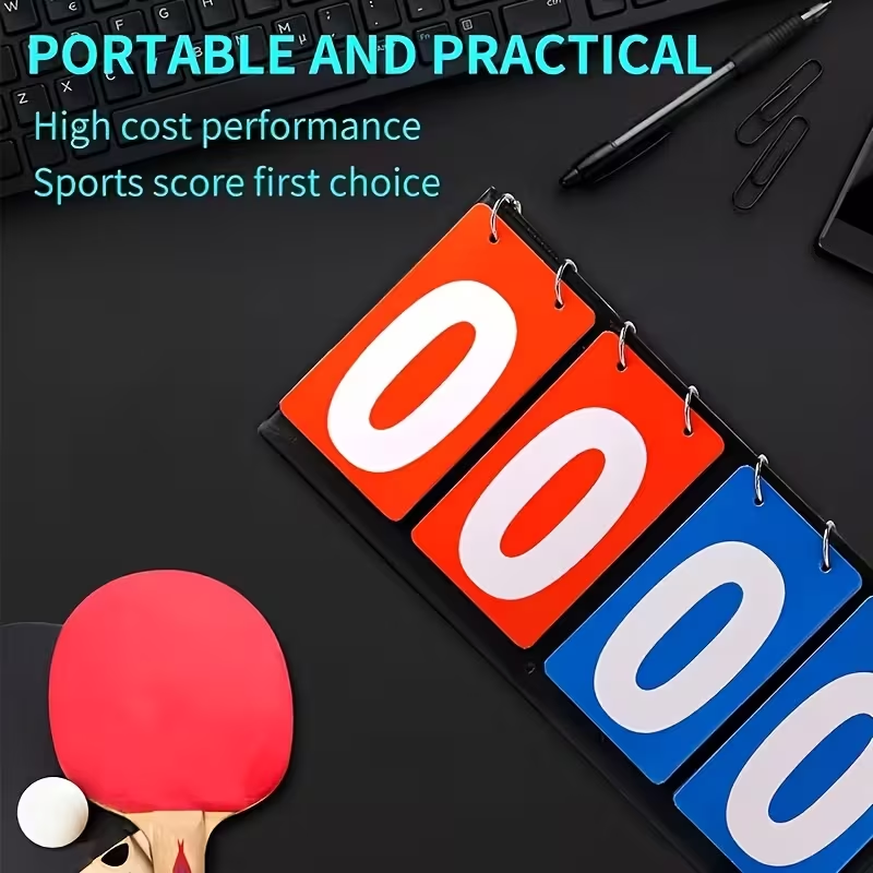 4‑Digit Flip Scoreboard Portab - огляд і ціна Table Tennis Scoring
